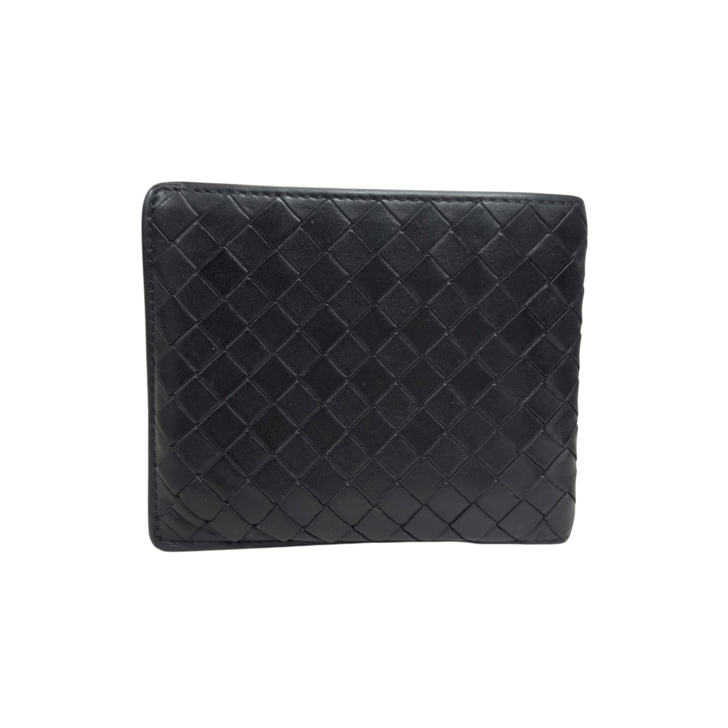 BOTTEGA VENETA 織皮 短銀包