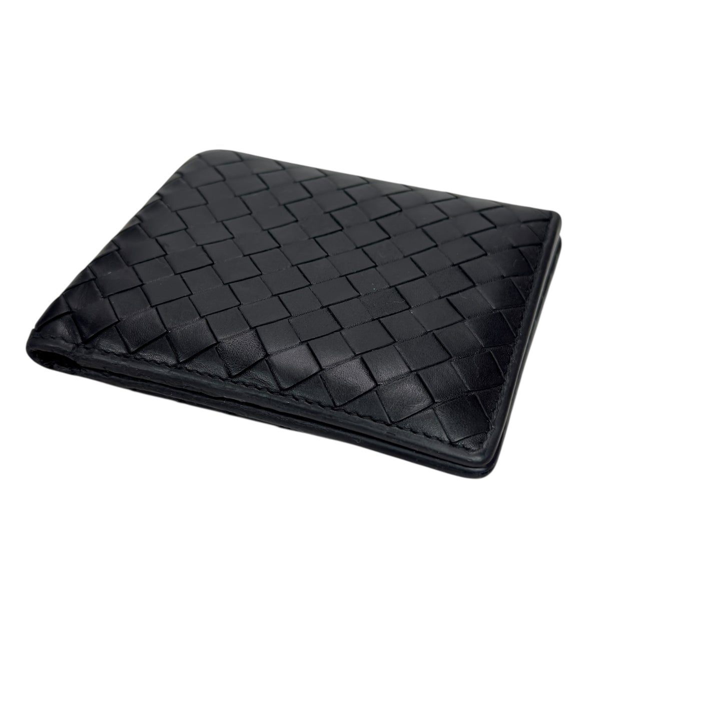 BOTTEGA VENETA 織皮 短銀包