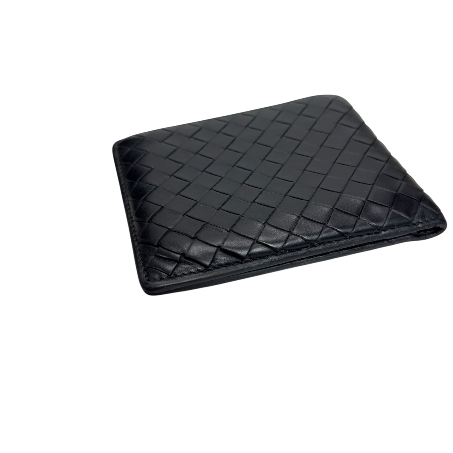 BOTTEGA VENETA 織皮 短銀包