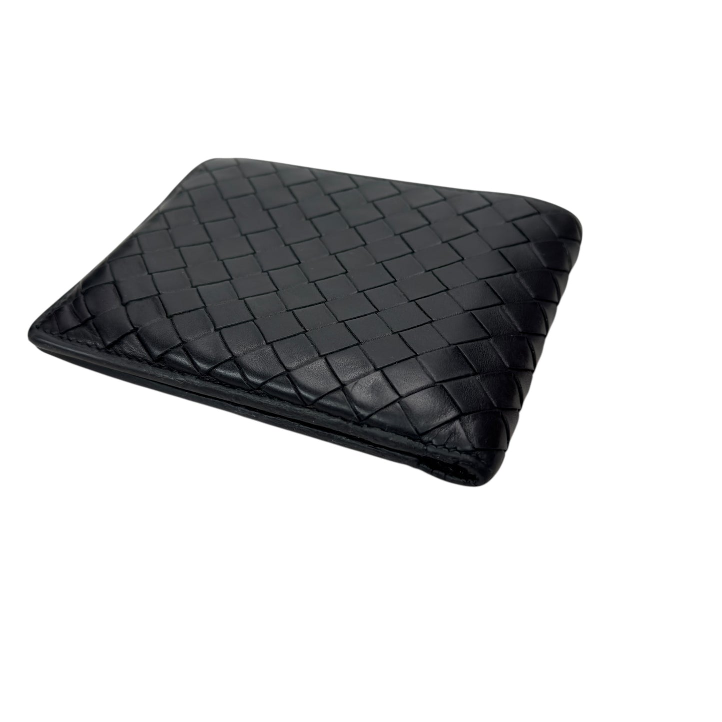 BOTTEGA VENETA 織皮 短銀包