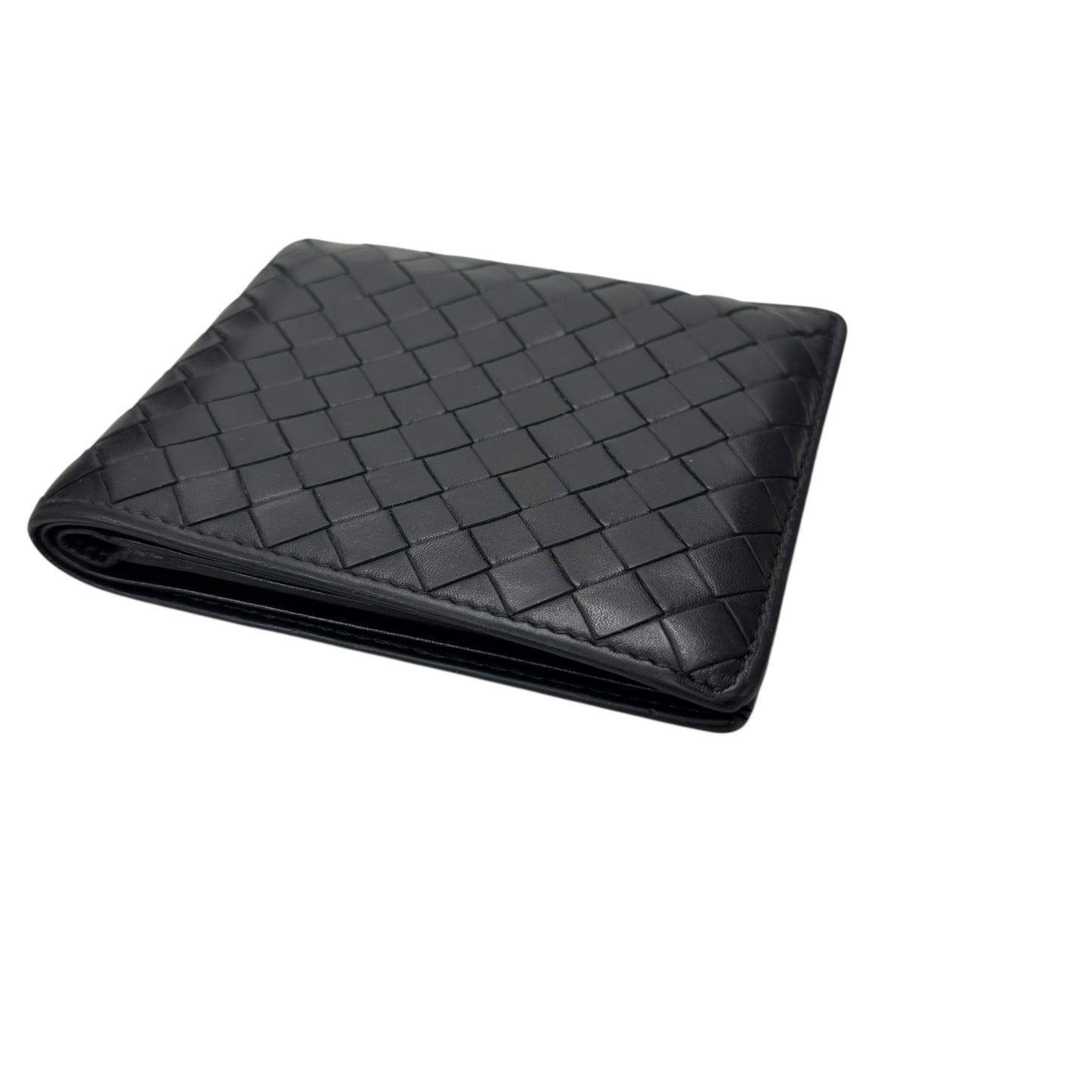 BOTTEGA VENETA 織皮 短銀包