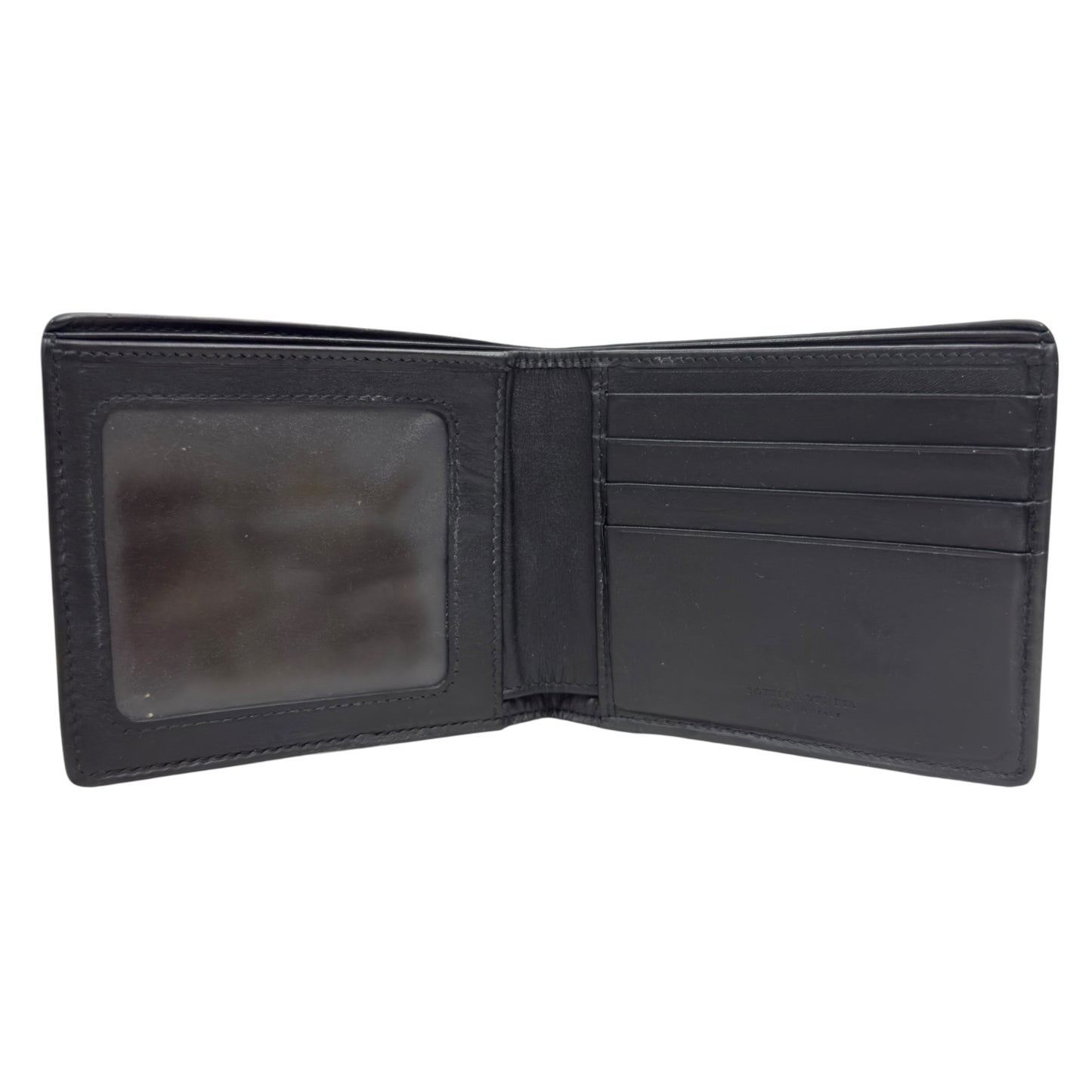 BOTTEGA VENETA 織皮 短銀包