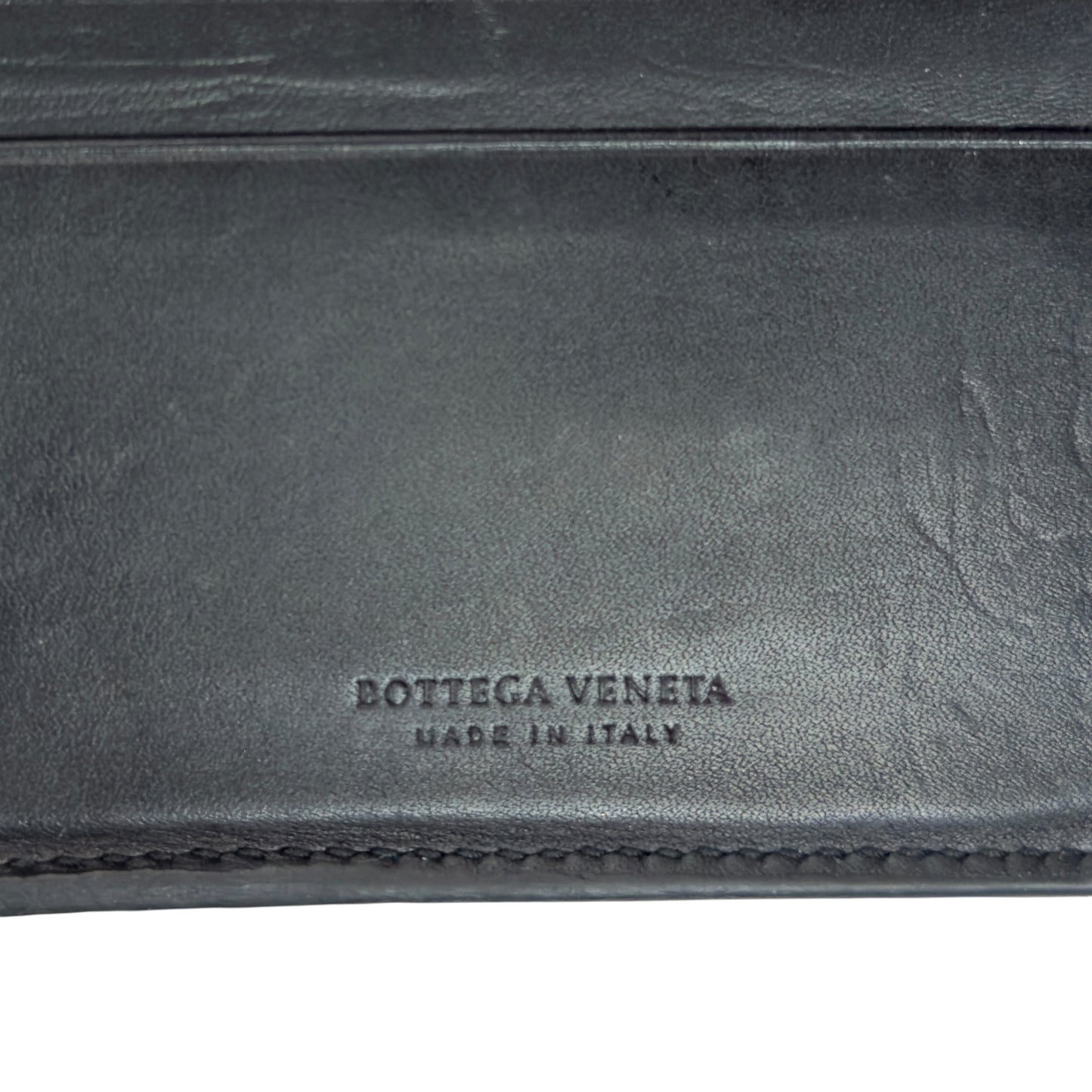 BOTTEGA VENETA 織皮 短銀包