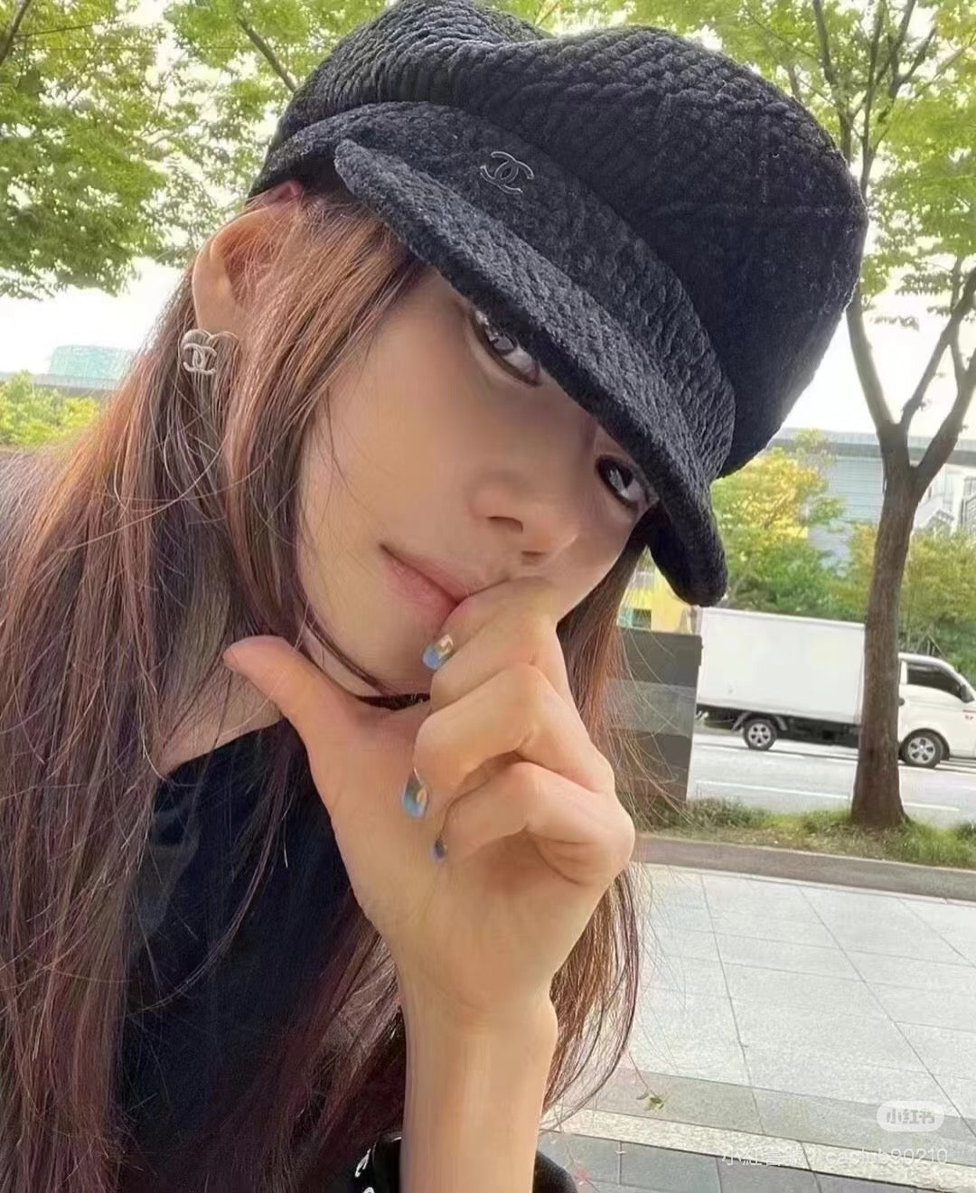 CHANEL CC 菱格紋 報童帽 *附網上圖參考*