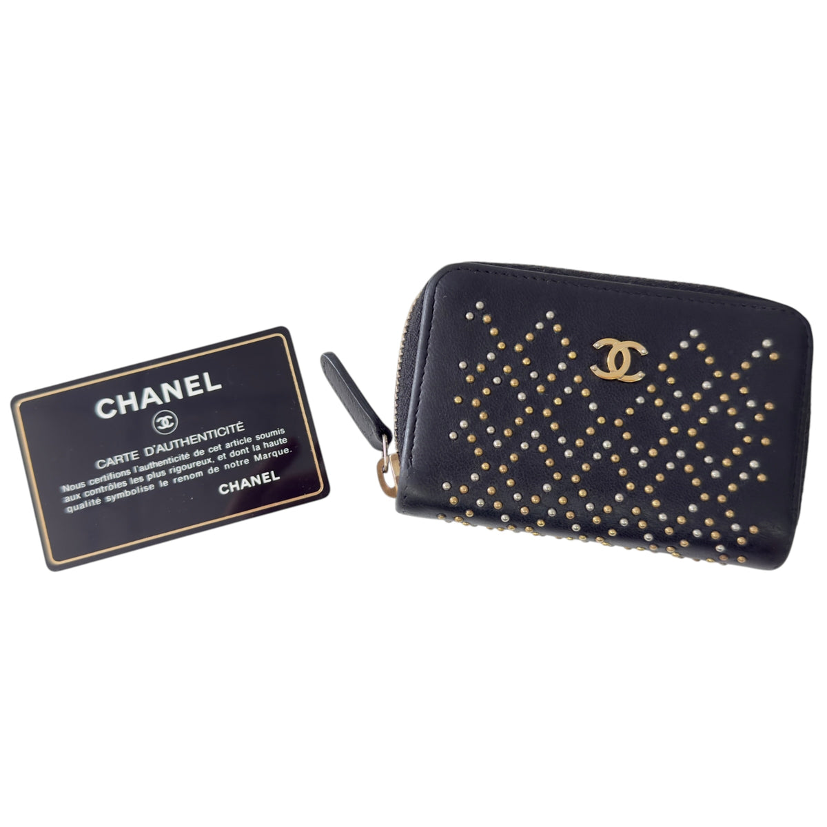 CHANEL CC 拉鏈卡包