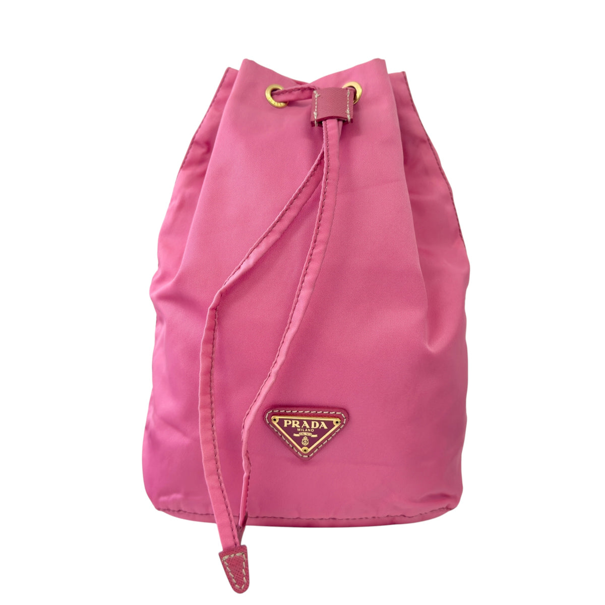 PRADA *自加鏈＞送無品牌長鏈* 三角標 索繩 斜揹袋