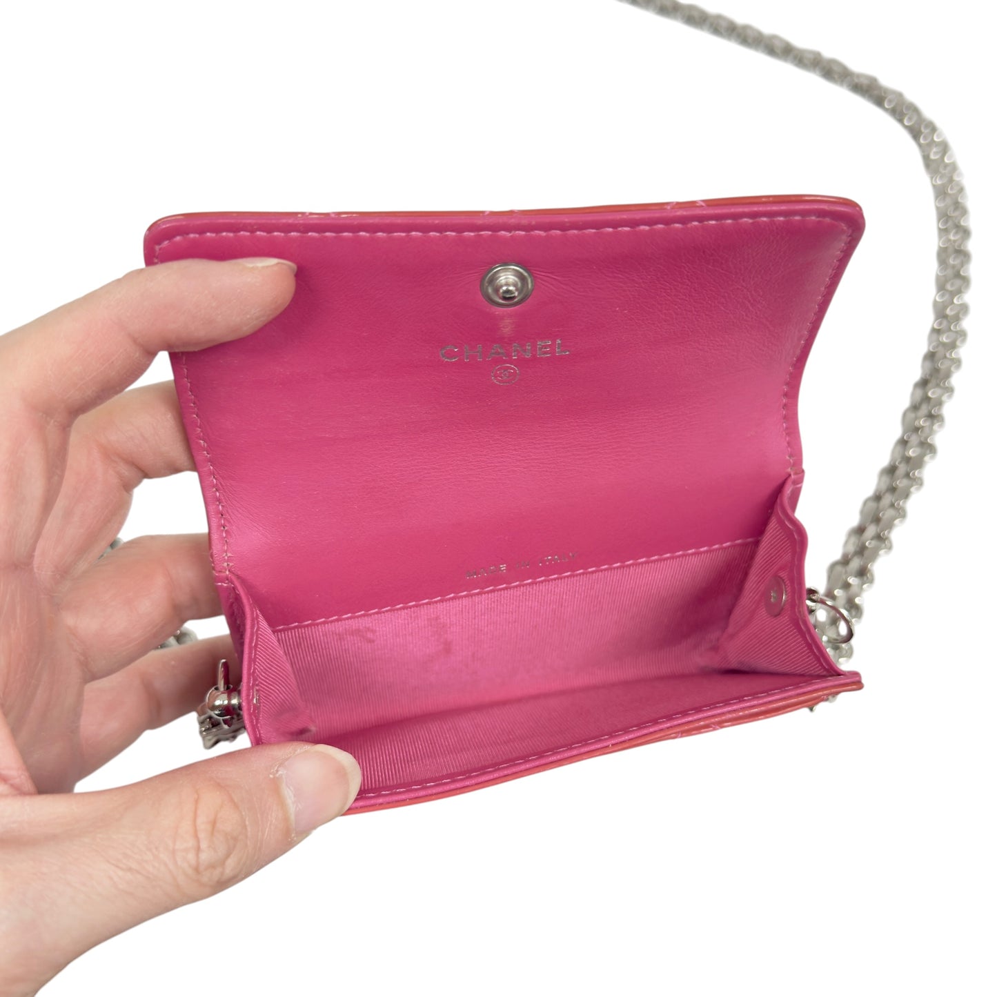 CHANEL *自加鏈＞送無品牌扣＋無品牌鏈帶* CC 小廢包