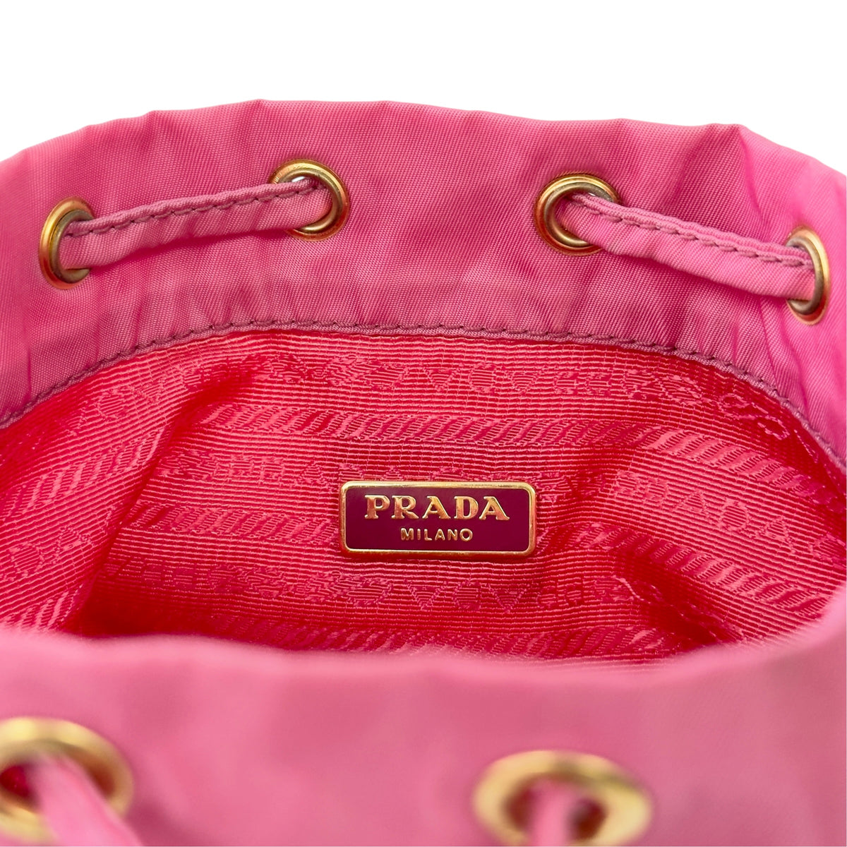 PRADA *自加鏈＞送無品牌長鏈* 三角標 索繩 斜揹袋