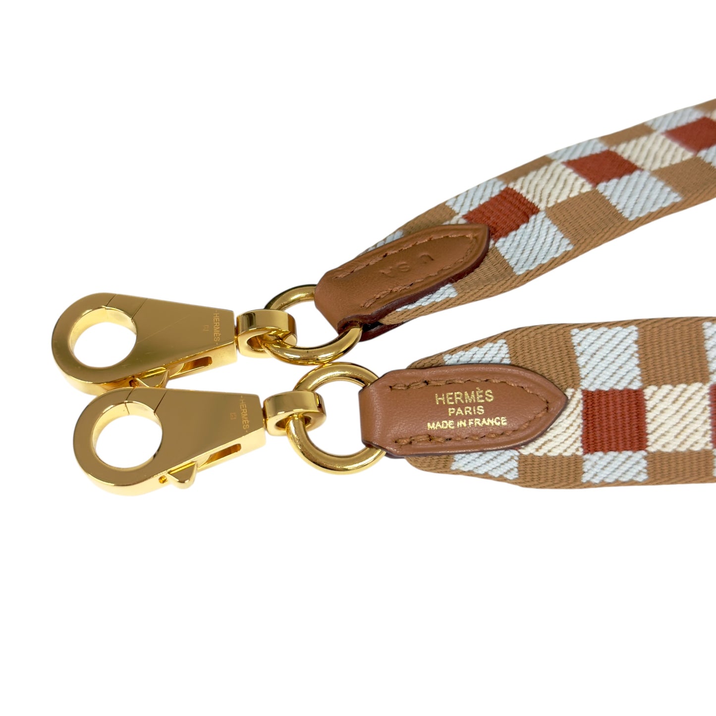 HERMES Maxi Quadrille 肩帶 25 mm