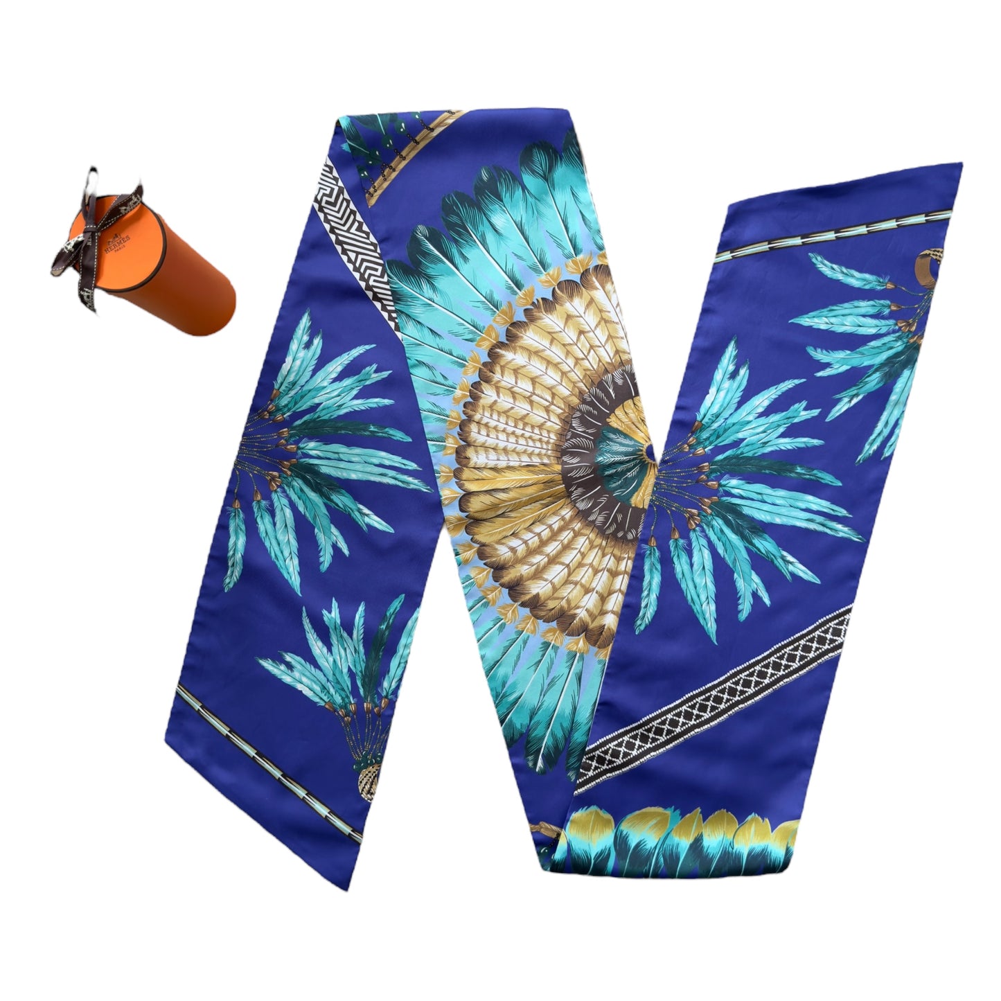 HERMES Brazil Maxi Twilly 長絲巾