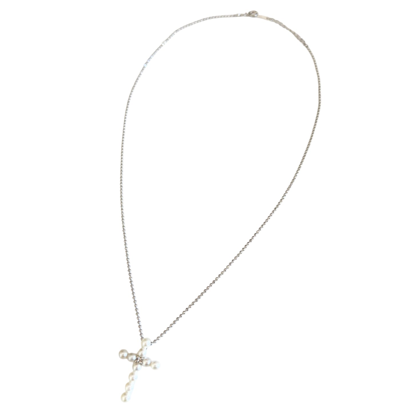 TASAKI 4mm 珍珠 十字架 頸鏈