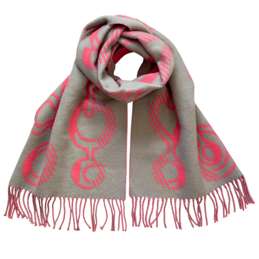 HERMES 純羊絨 茄士咩 圍巾