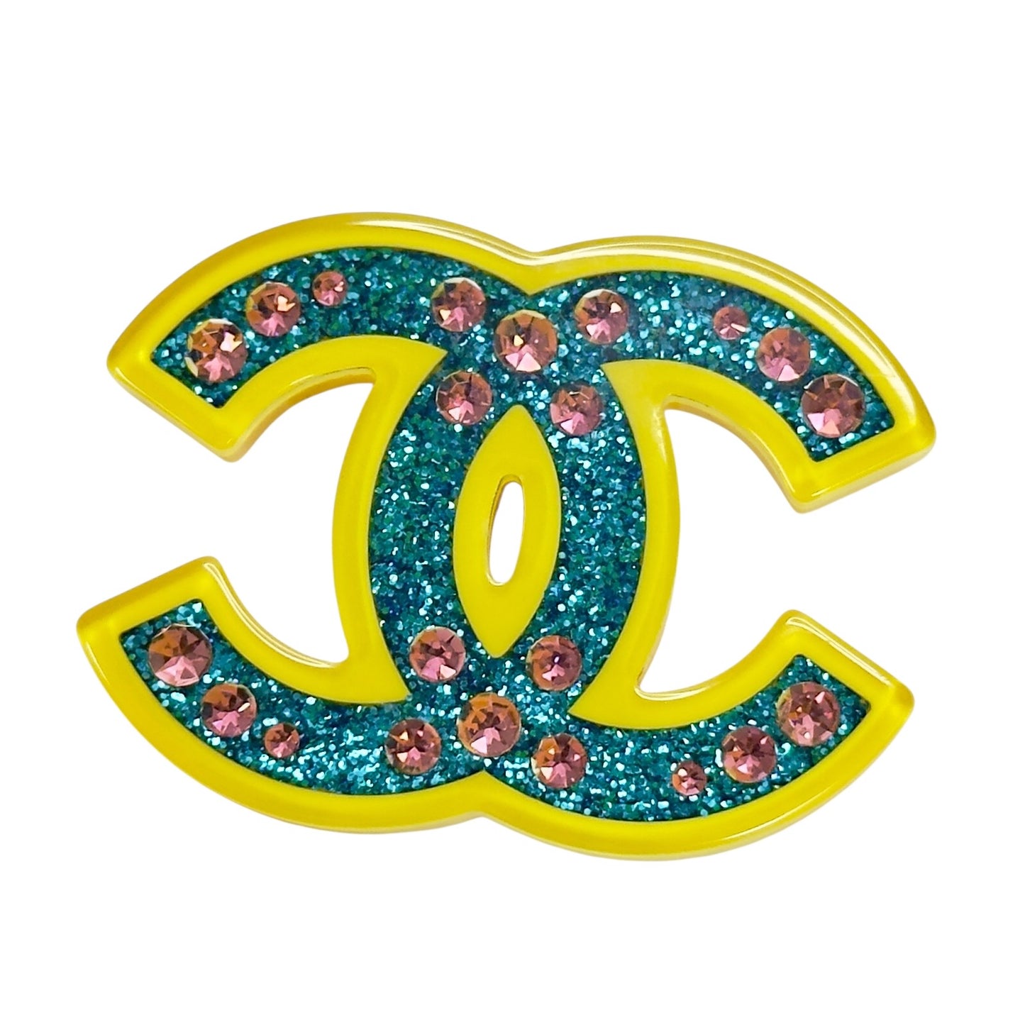 CHANEL CC 閃爍 胸針