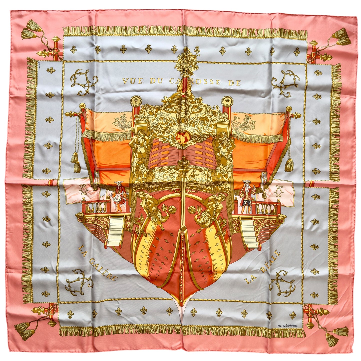 HERMES Vue Du Carrosse De La Galère La Réale 絲巾