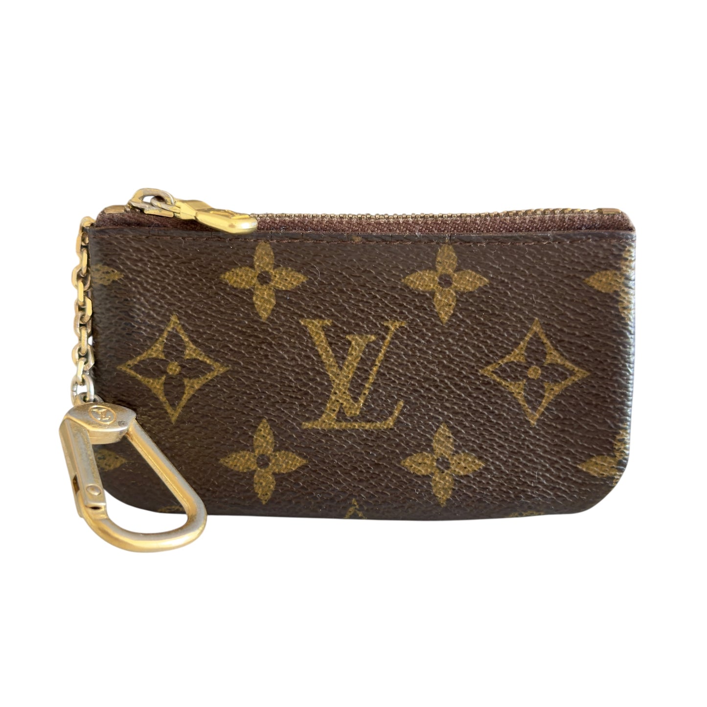 LOUIS VUITTON 老花 拉鏈鑰匙扣卡包