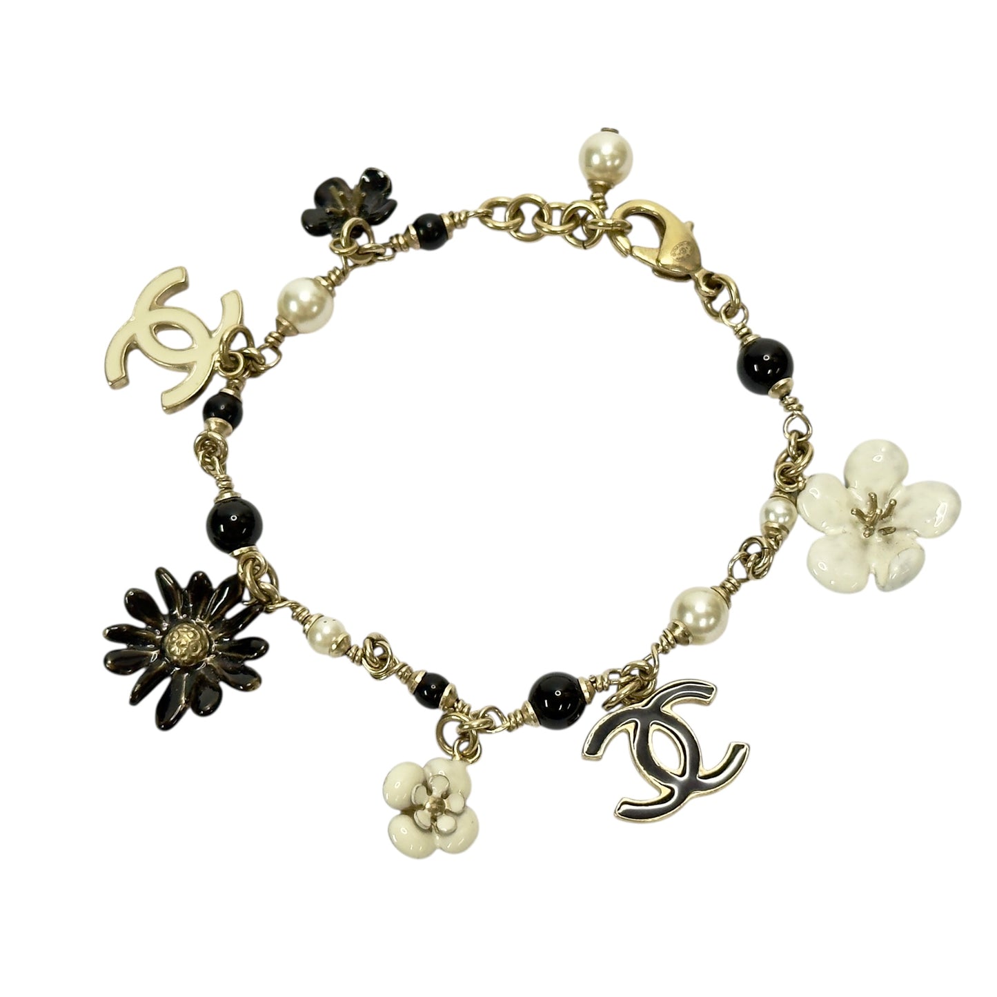 CHANEL CC 山茶花 掛飾 手鏈