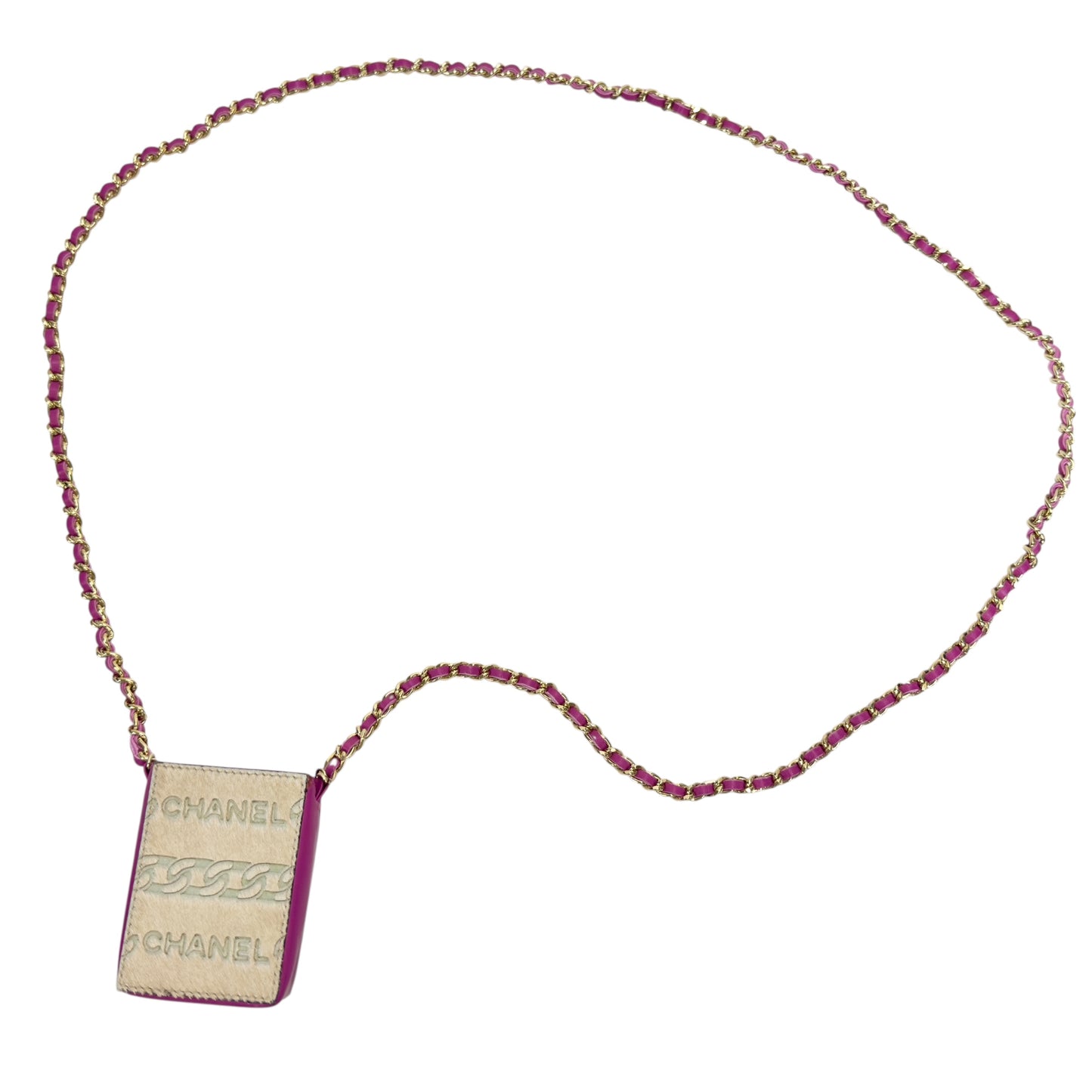 CHANEL 壓紋 馬毛 迷你小包