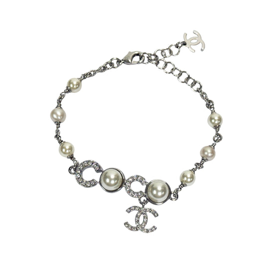 CHANEL 珠珠 水鑽 手鏈