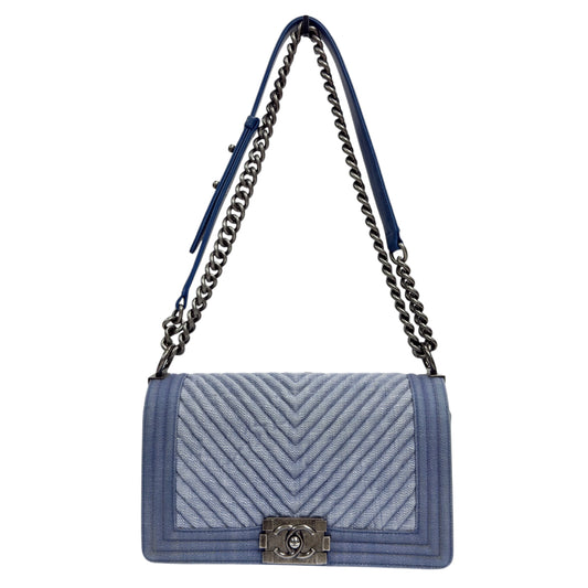 CHANEL Boy 洗水牛仔布 手袋