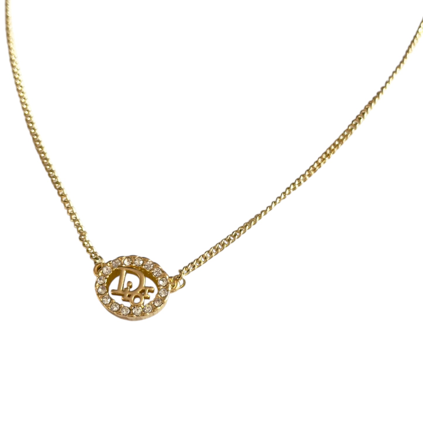 DIOR Oblique 水鑽 頸鏈