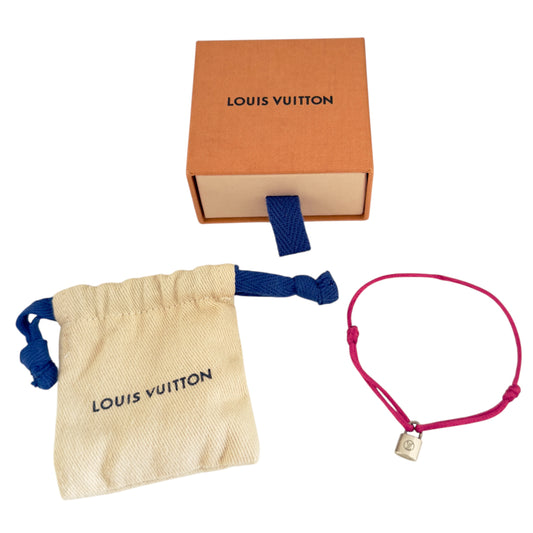 LOUIS VUITTON Lockit 純銀鎖頭 手繩