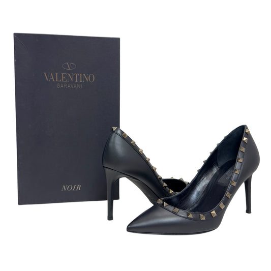 VALENTINO GARAVANI Noir Rockstud黑色 高跟鞋 85mm