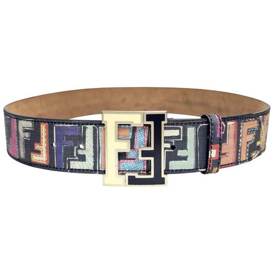FENDI FF 黑彩 腰帶 43mm