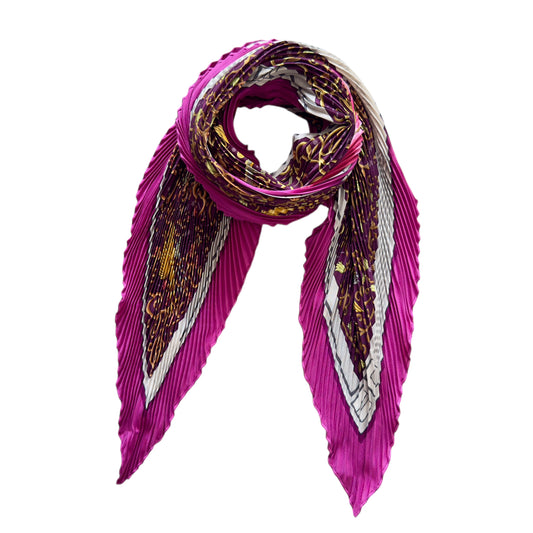 HERMES 皺褶 絲巾