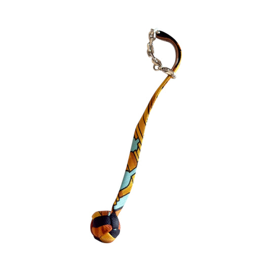 HERMES 絲質 波波球 掛飾