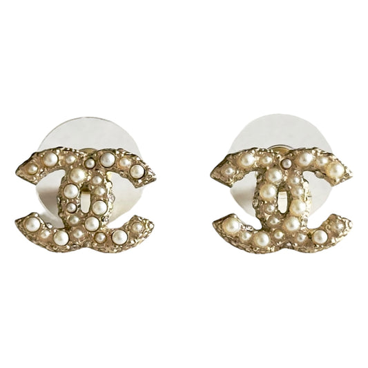 CHANEL CC 珠珠 耳環