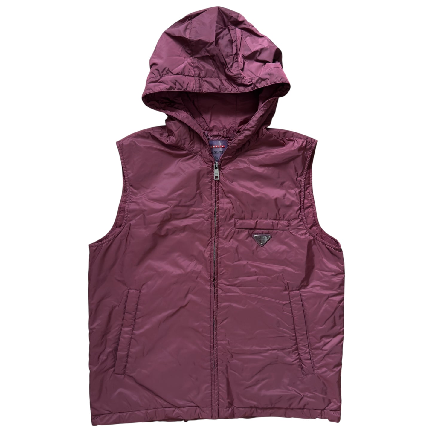 PRADA 三角標 背心 拉鏈外套