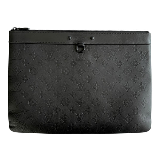 LOUIS VUITTON Shadow Discovery 老花壓紋 手包