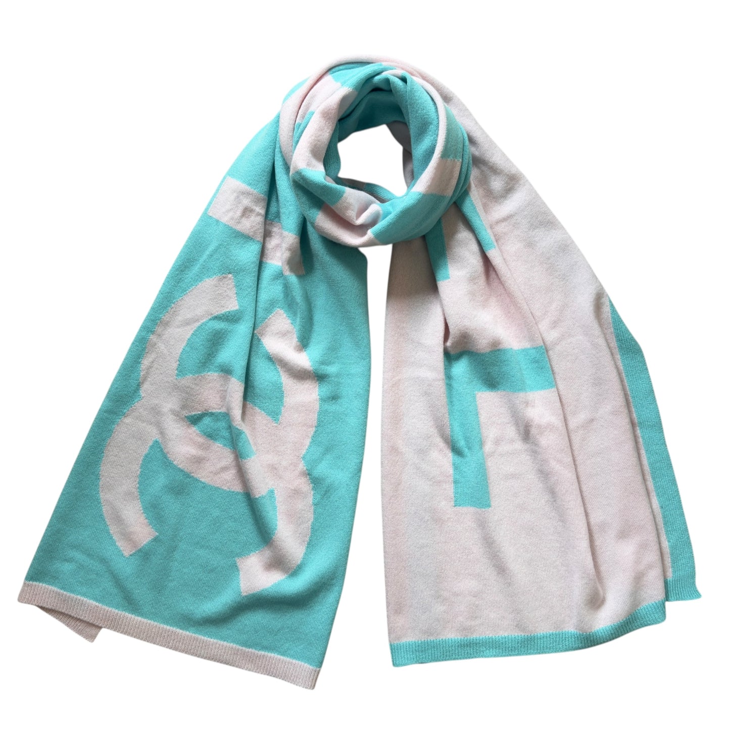 CHANEL CC 純羊絨 圍巾