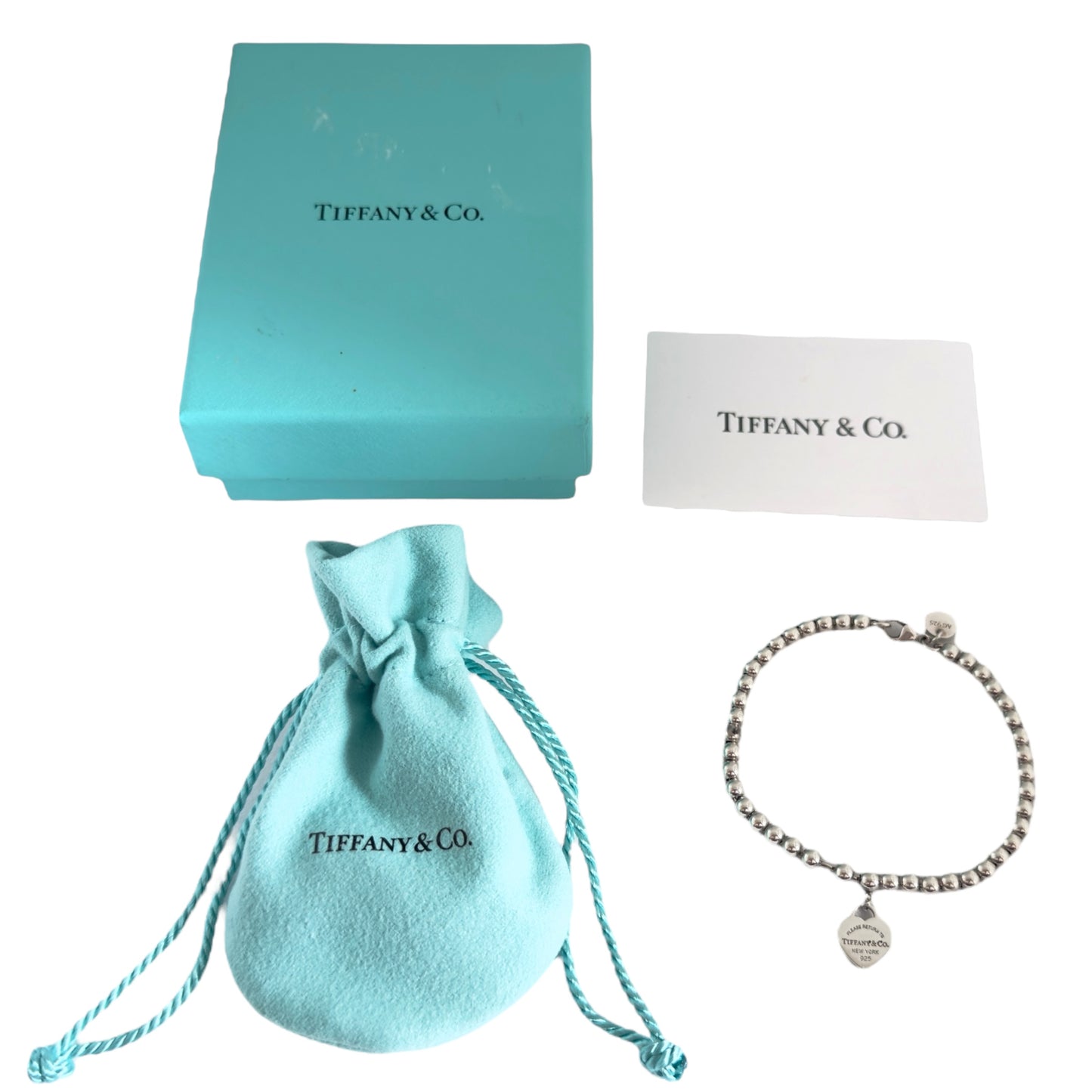 TIFFANY & CO. Return To Tiffany 純銀 愛心 手鏈