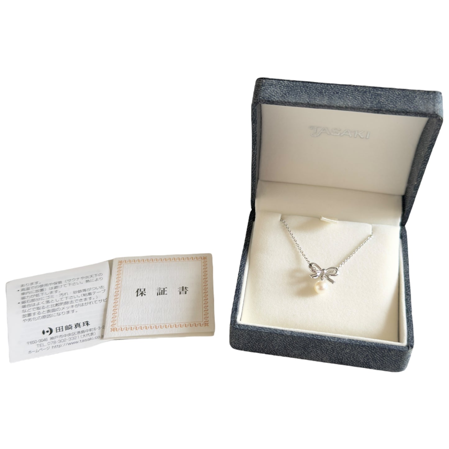 TASAKI 5mm 珍珠 蝴蝶結 頸鏈