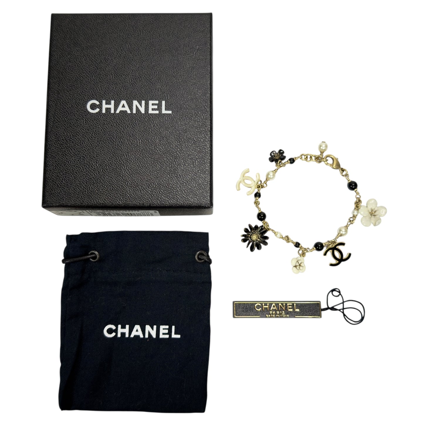 CHANEL CC 山茶花 掛飾 手鏈