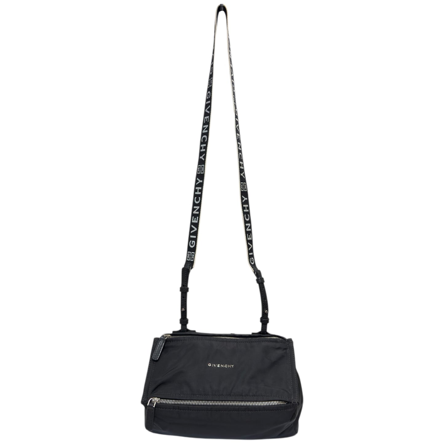 GIVENCHY Pandora 帆布拼皮 斜揹袋