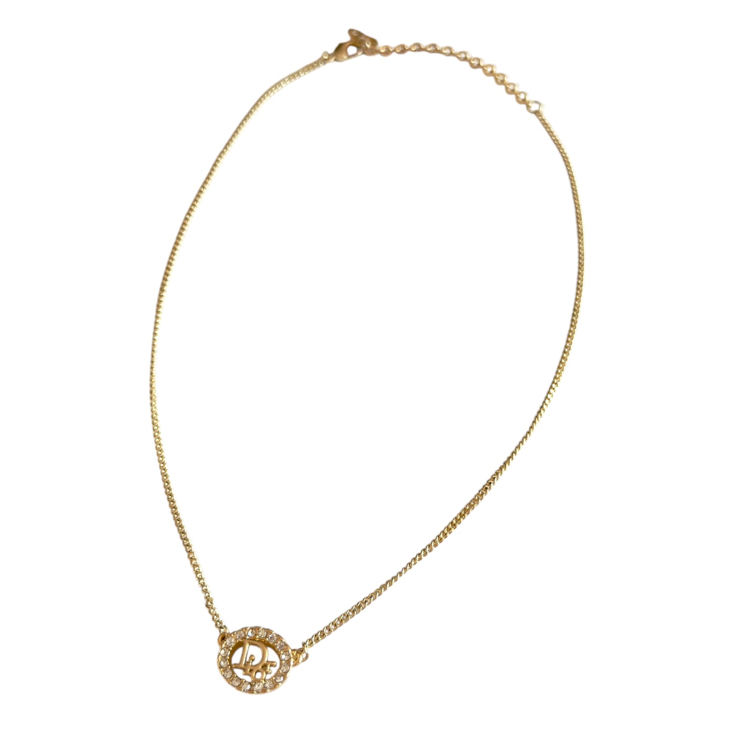 DIOR Oblique 水鑽 頸鏈