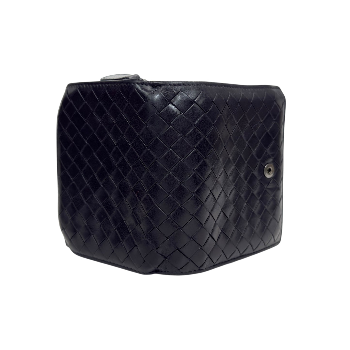 BOTTEGA VENETA 織皮 短銀包