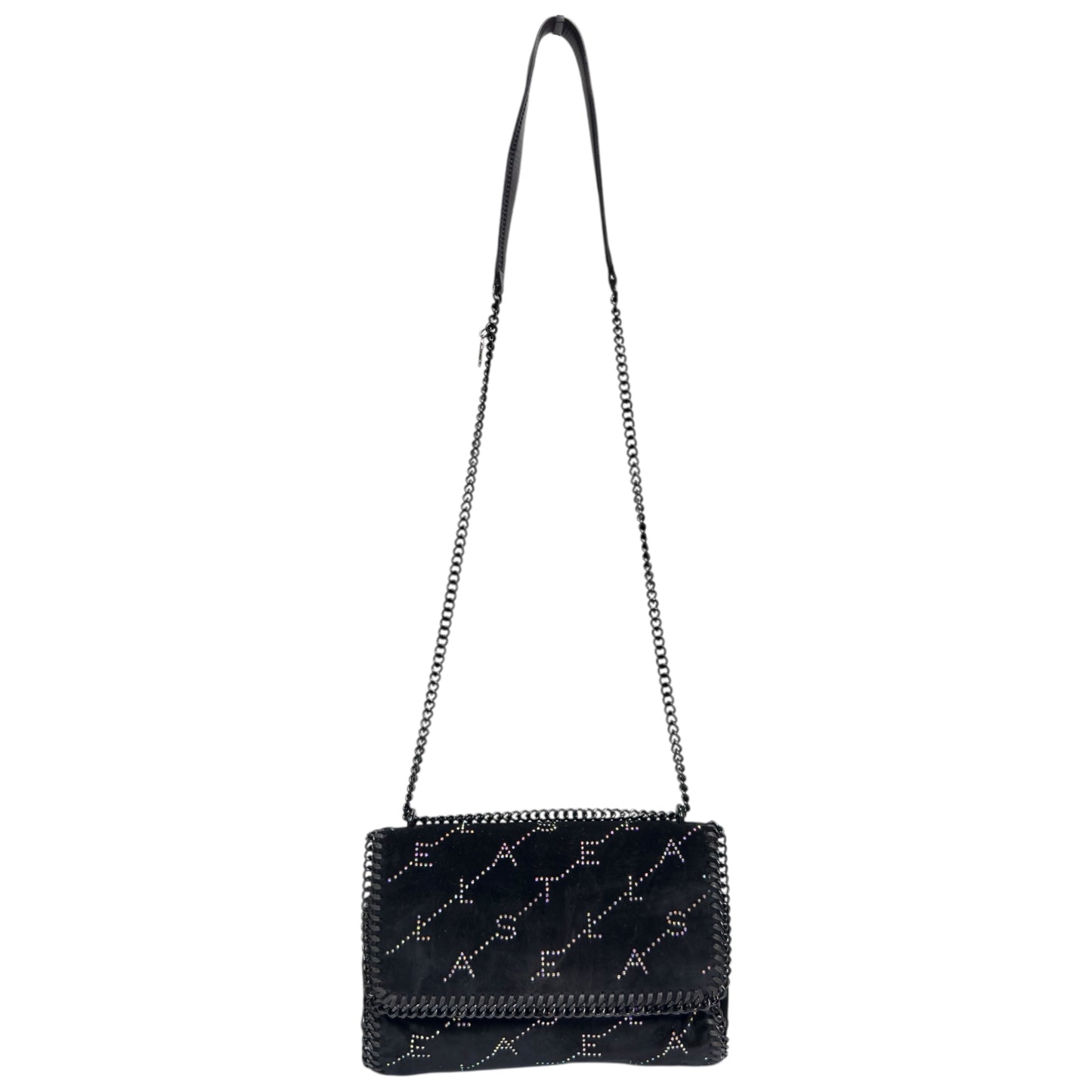 STELLA MCCARTNEY 水鑽 黑色 鏈條包