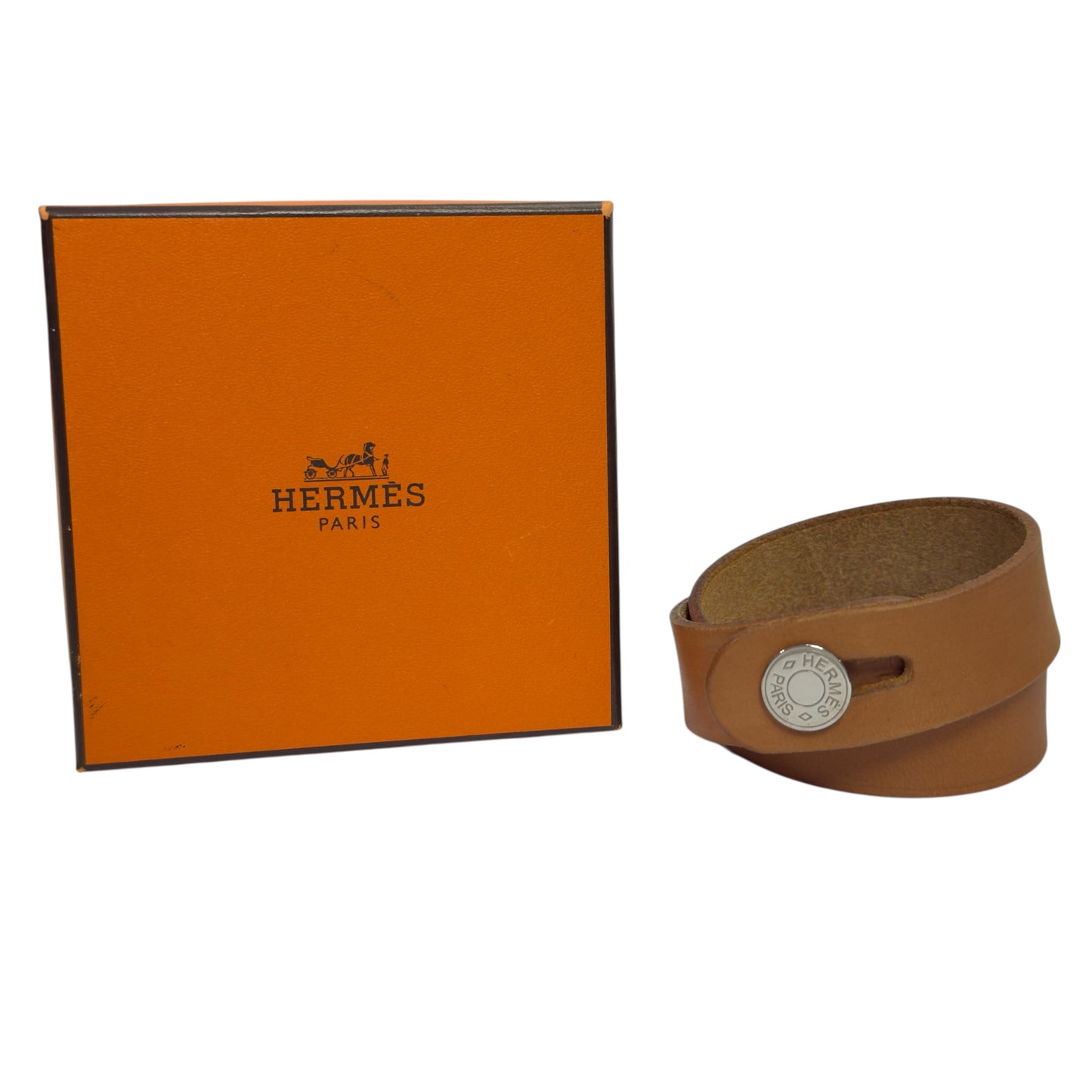 HERMES Clou De Selle 手帶 框Q刻