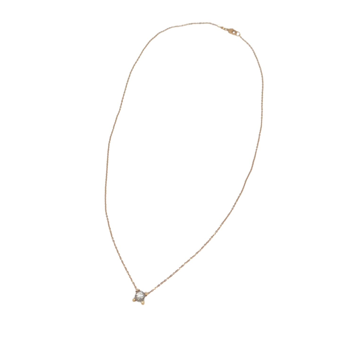 六福 16.5分鑽石💎 18K玫瑰金 頸鏈