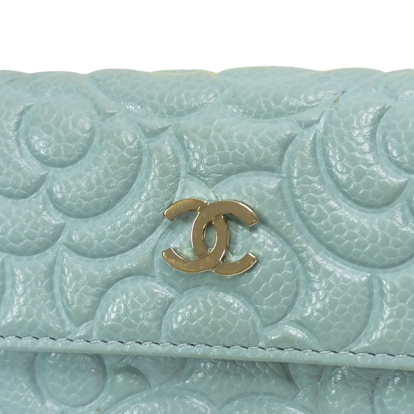 CHANEL CC 山茶花荔枝皮 卡包