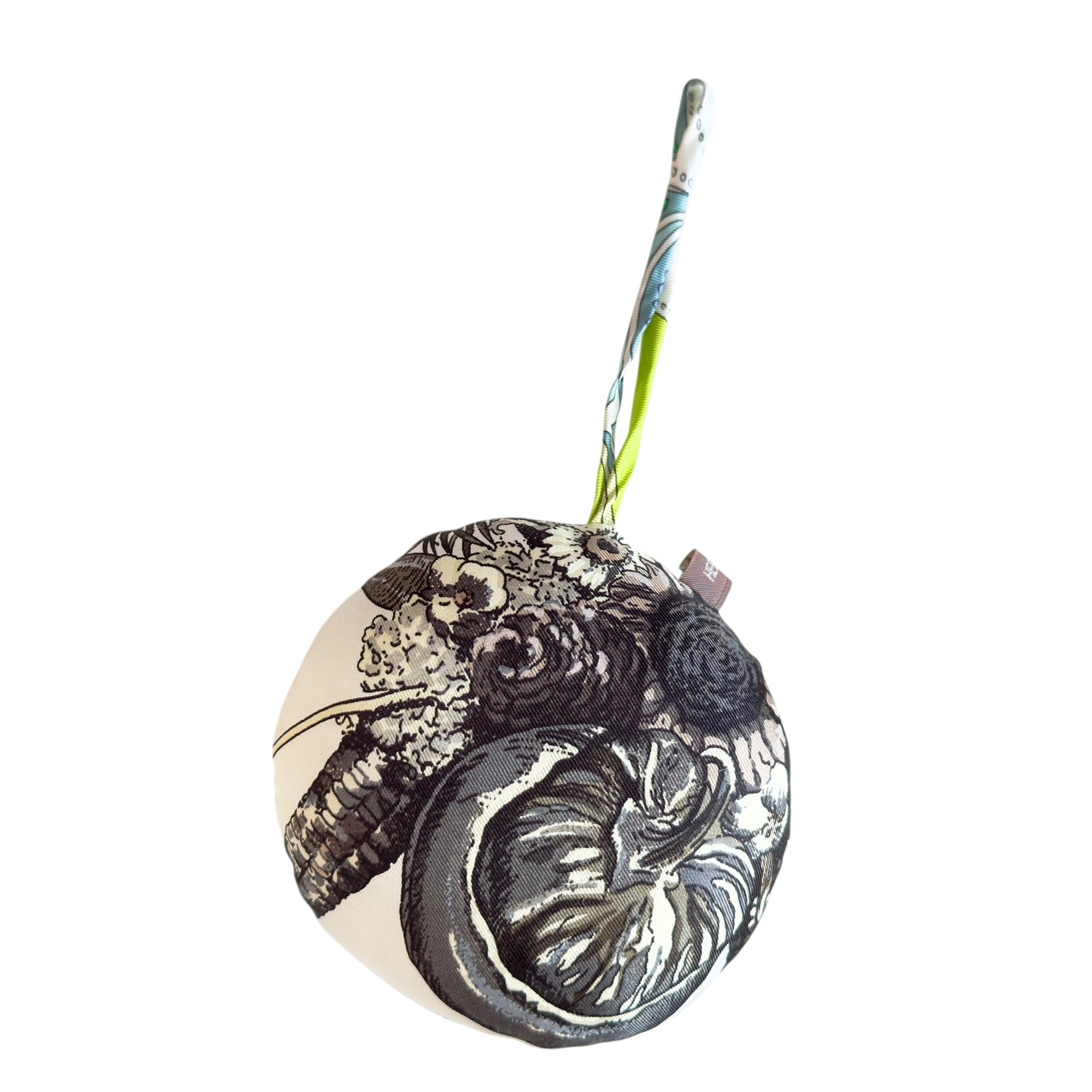 HERMES petit H 絲質 掛飾