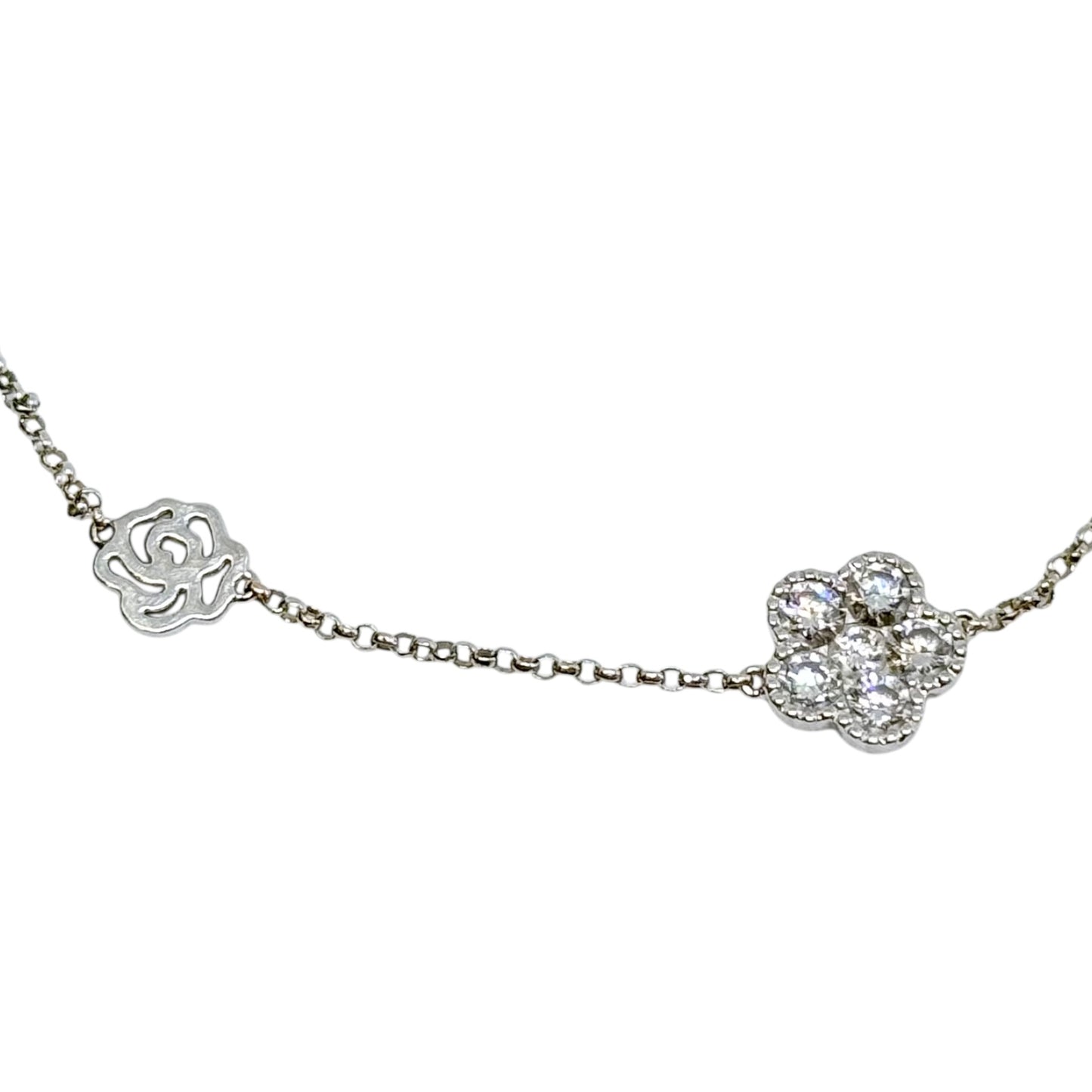 MABELLE 18K白金 46分鑽石💎 手鏈