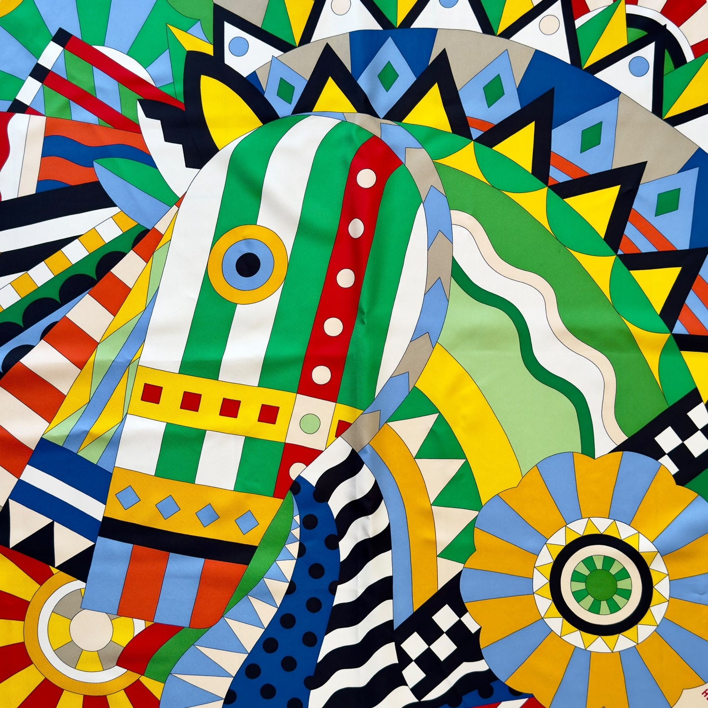 HERMES Cheval de Fete 90 慶典駿馬 絲巾