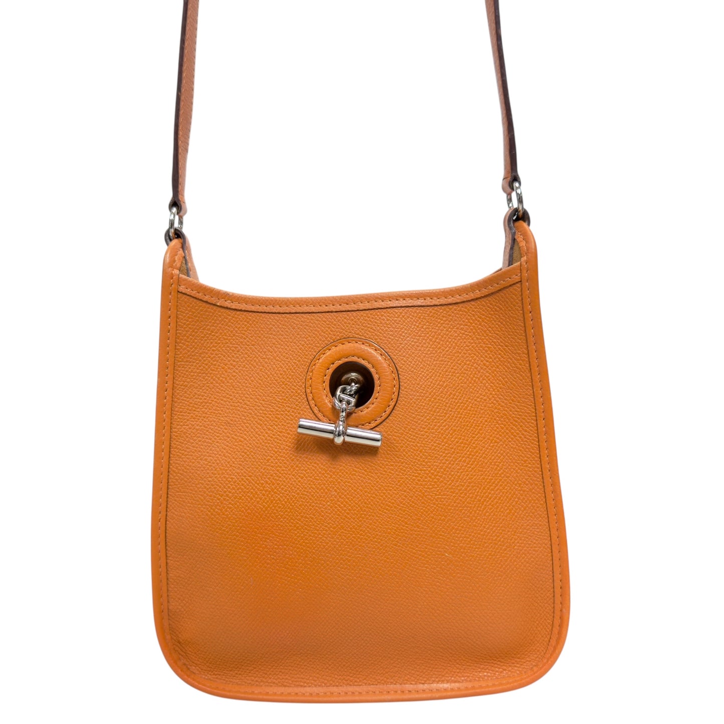 HERMES 中古 Vespa 斜揹袋 框H刻