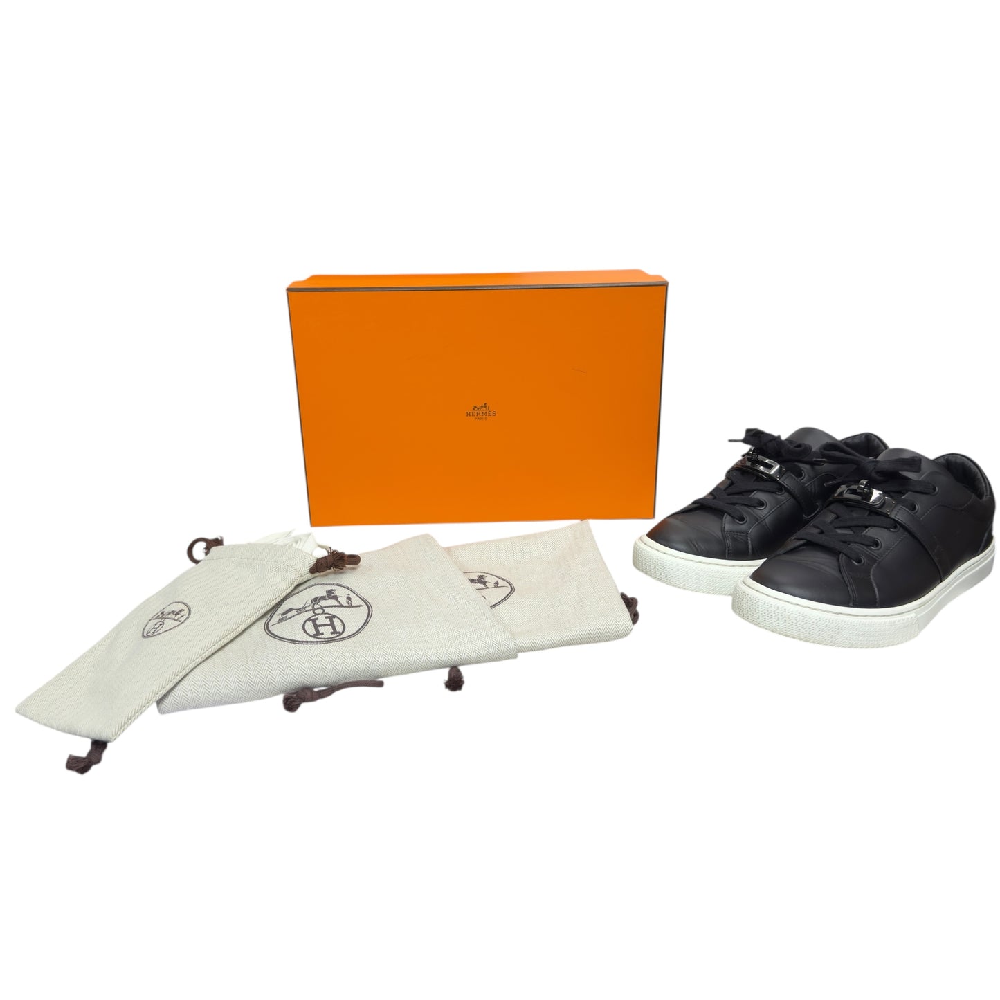 HERMES *極罕so black* Day 凱莉扣 運動鞋