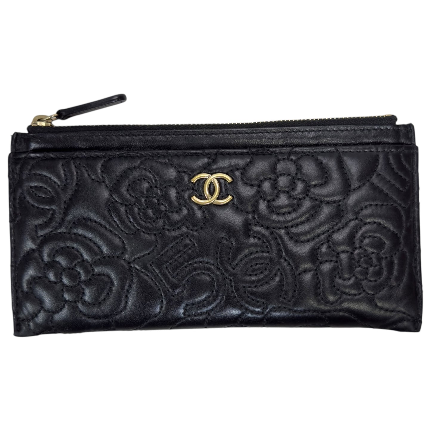 CHANEL *罕有紋路* CC 長銀包