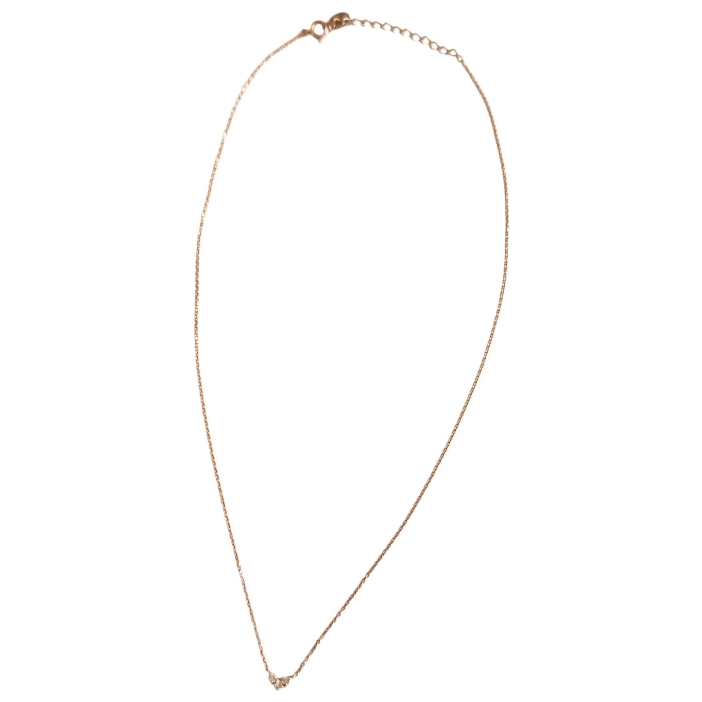 ４℃ 10K黃金 鑽石 愛心 項鏈